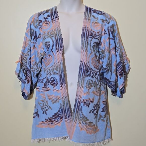 Avani Women's Tapestry Kimono Sz Small Boho Bohemian Soft Lightweight Coachella - Picture 1 of 13